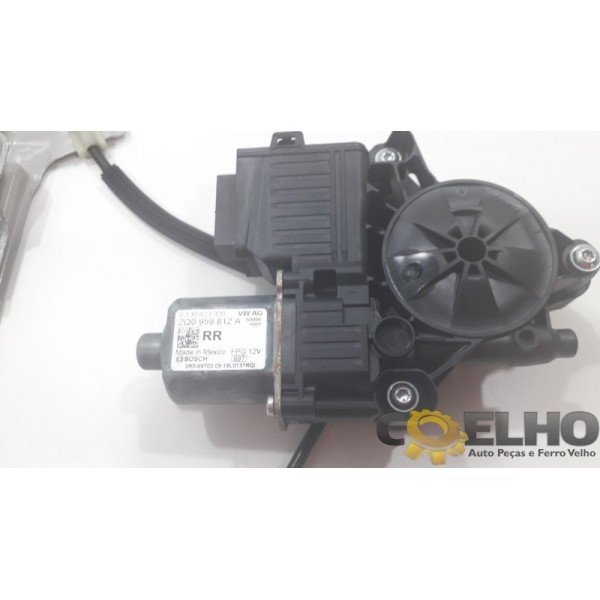 Maquina Vidro Traseira Direita Volkswagen Polo Virtus 2018