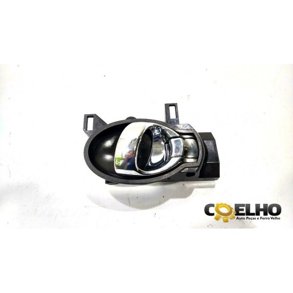 Maçaneta Puxador Interno Porta Esq Nissan March 2013 (6) Preto Dianteira