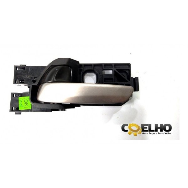 Maçaneta Interna Porta Diant Esq Honda New Fit 2015 (295) Prateado Dianteira