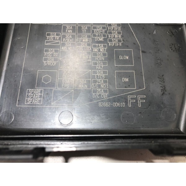 Tampa Caixa De Fusíveis Toyota Yaris 2019