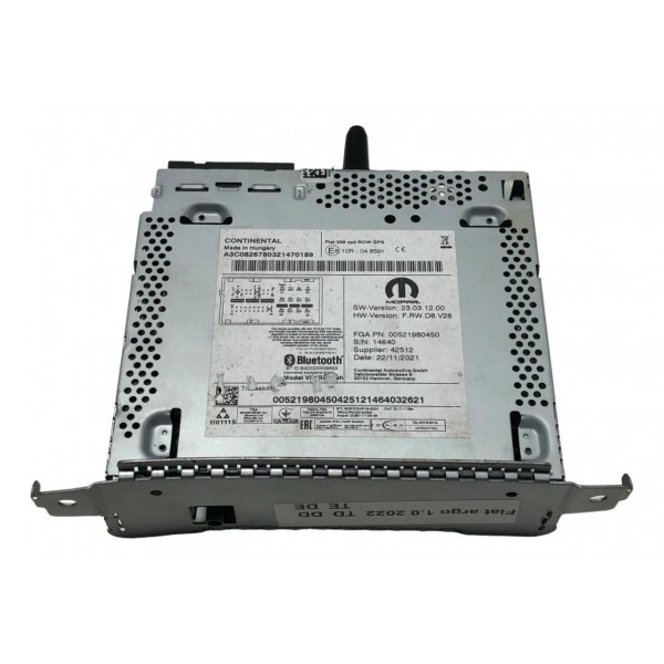 Módulo Rádio Central Multimídia Fiat Argo Cronos 1.0 2022