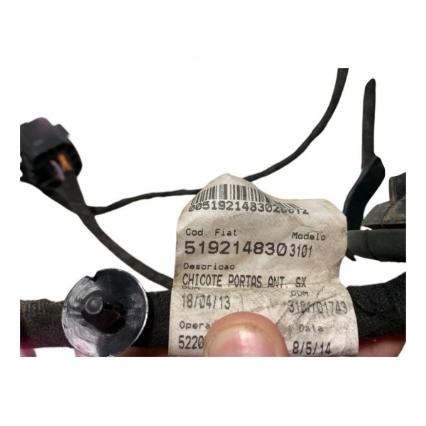 Chicote Porta Dianteira Esquerda Fiat Punto 1.8 2015