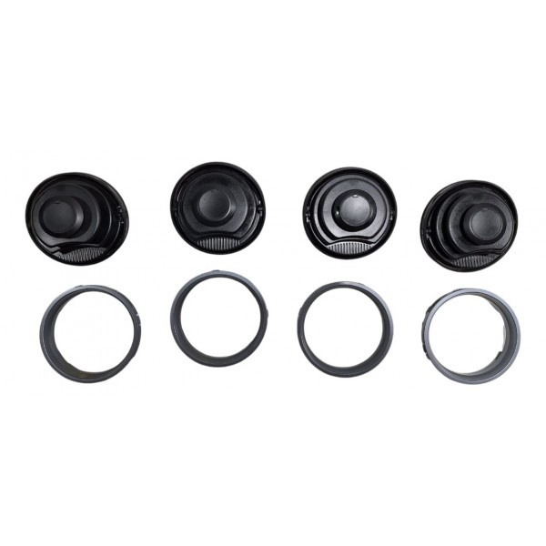 Kit 4 Moldura E Difusor Prata Saída De Ar Gol 2011