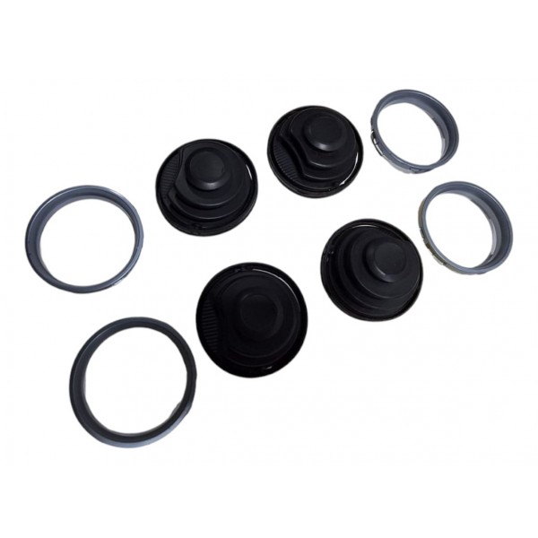 Kit Moldura Prata Difusor Saída De Ar Gol Parati G4 G5