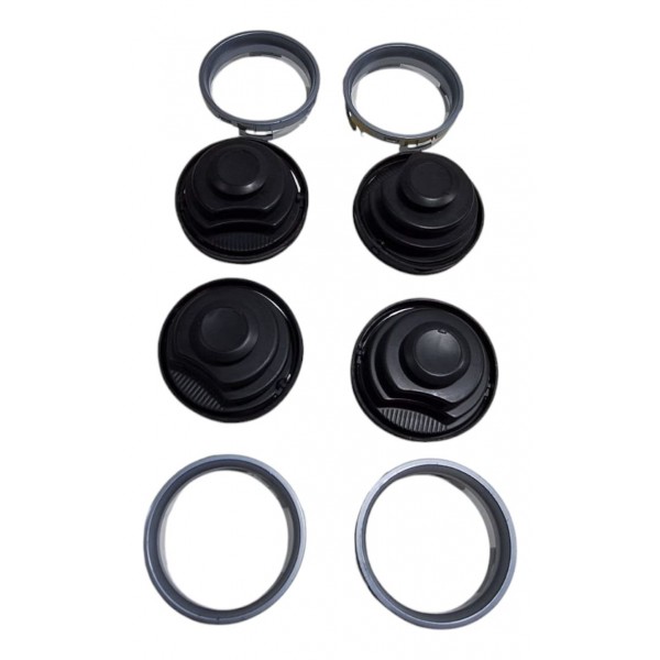 Kit Moldura Prata Difusor Saída De Ar Gol Parati G4 G5