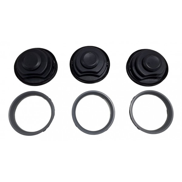 Kit 3 Difusor Ar Moldura Cinza Vw Gol Saveiro G4 2006-09