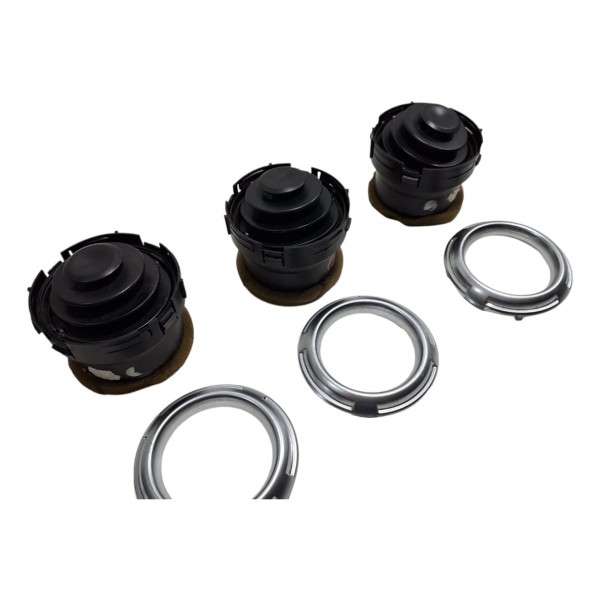 Kit Difusor Ar Do Painel C/ Moldura Cromada C3 2013-17