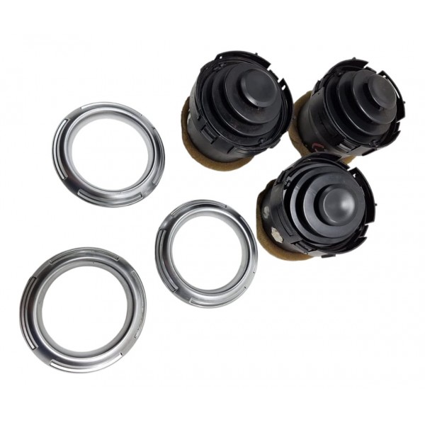 Kit Difusor Ar Do Painel C/ Moldura Cromada C3 2013-17
