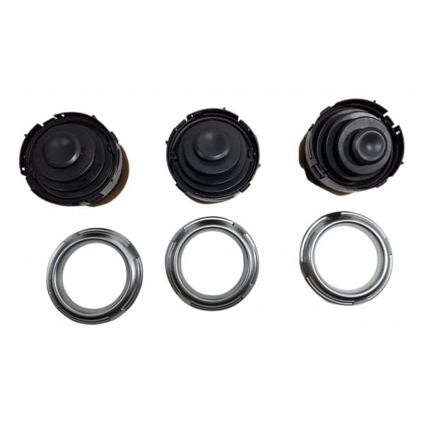 Kit Difusor Ar Do Painel C/ Moldura Cromada C3 2013-17