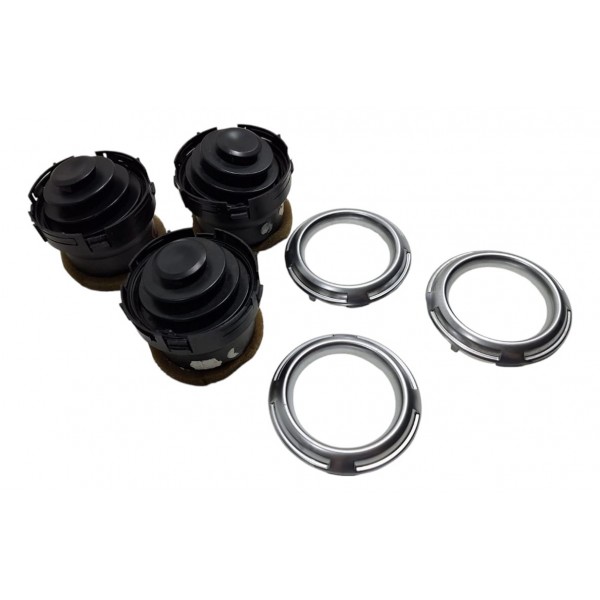 Kit Difusor Ar Do Painel C/ Moldura Cromada C3 2013-17