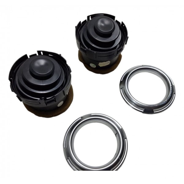 Par Difusor De Ar C/ Moldura Cromada C3 2013-17 - Detalhe