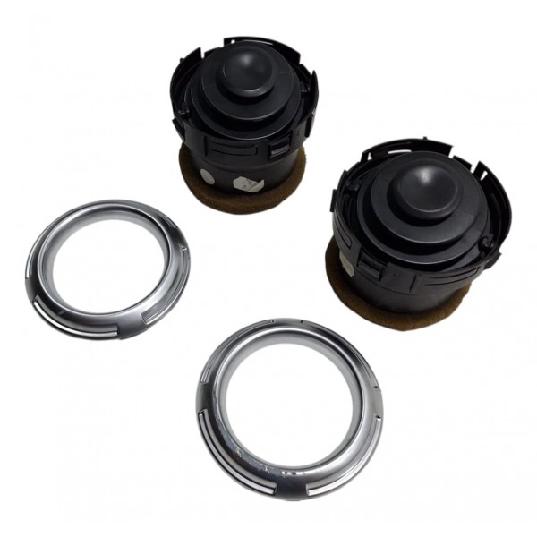 Par Difusor De Ar C/ Moldura Cromada C3 2013-17 - Detalhe