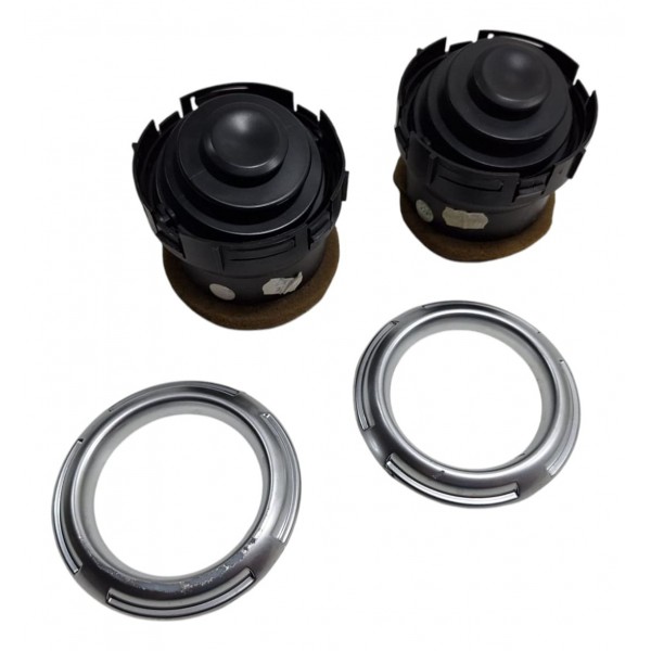 Par Difusor De Ar C/ Moldura Cromada C3 2013-17 - Detalhe