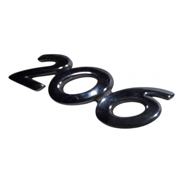 Emblema Letras Peugeot 206 Tampa Traseira