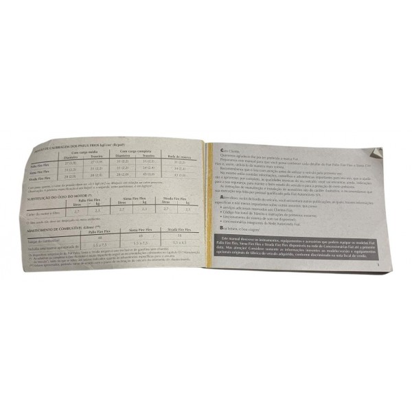 Manual Proprietário Fiat Palio Siena Strada Fire 2008
