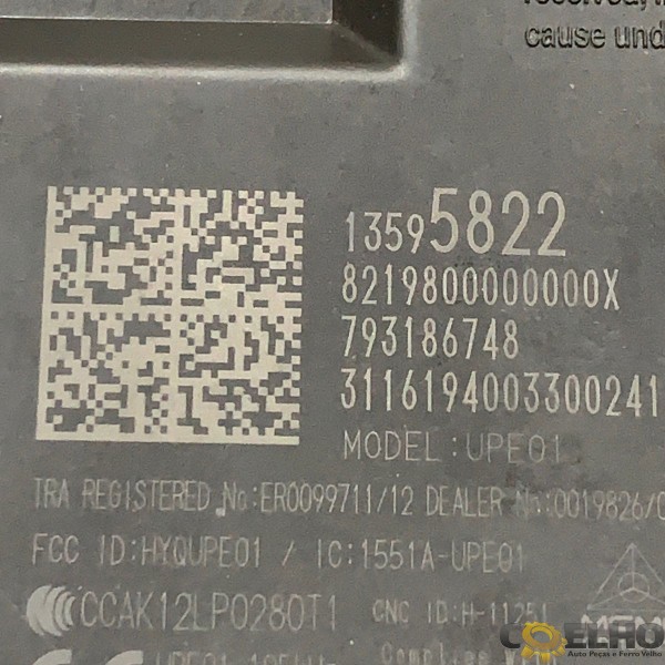 Módulo Controle Cruze 1.4 Turbo Ltz 16/17 (2763)