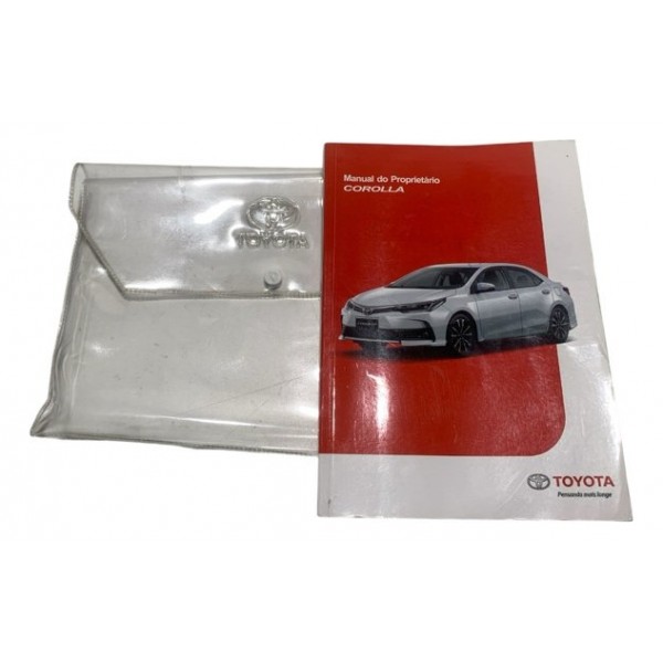 Manual Do Proprietário Toyota Corolla Xei 2018
