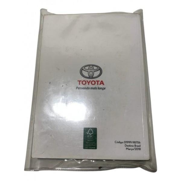Manual Do Proprietário Toyota Corolla Xei 2018