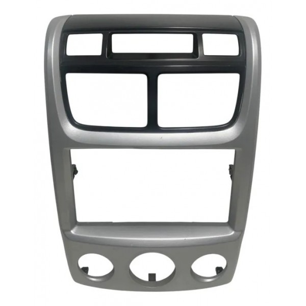 Moldura Painel Central Kia Sportage 2007/2010 Prata/preto