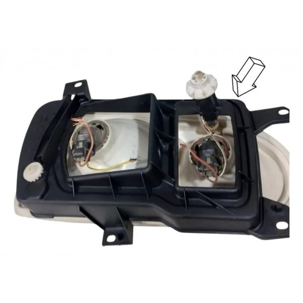 Farol Dianteiro Esquerdo Vidr. Golf 1991 A 2003 C/detalhe Esquerdo/motorista